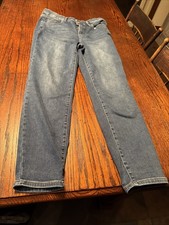 Nicole Miller NY Soho High Rise Ankle Skinny Flex Blue Jeans womens 14 RN 162085