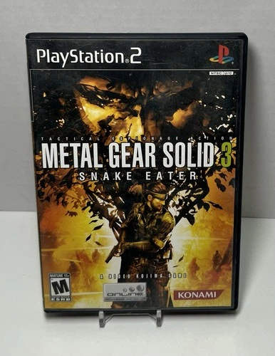 Metal Gear Solid 3 Snake Eater PS2 Black Label Complete CIB Tested