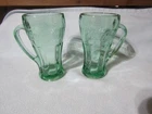 Set of 2 Vintage Rare Libbey Coca Cola Coke Glass Mug w/ Handle