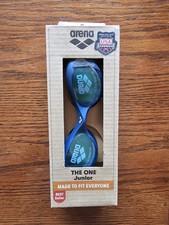 NEW Swim Goggles Arena The One Junior Blue Goggles UVProtection Anti Fog No Leak