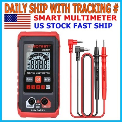 Digital Multimeter LCD Voltmeter Ammeter Ohmmeter Volt AC DC Tester Leads Meters