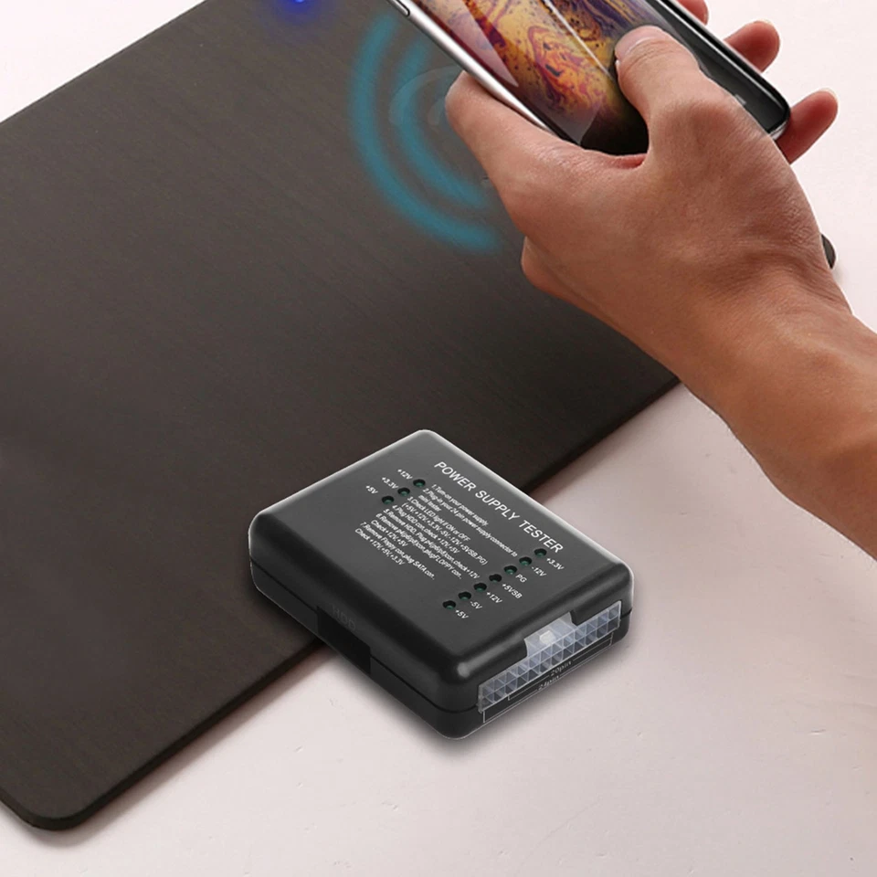 2X PC 20 24 Pin  Supply Tester Checker LED for PSU ATX  HDD Meter Measuring2925 - Image 2 of 4