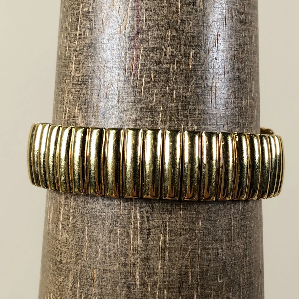 Joan Rivers Classics Feminino Moda MOP Ouro Expansão Quartzo 18mm Relógio 6 1/2" - Imagem 3 de 4