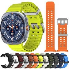 Marine Silicone Band for Samsung Galaxy Watch Ultra 47mm Sports Strap Bracelet