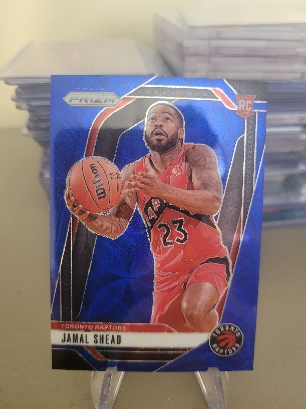 2024-25 Panini Prizm - Jamal Shead #241 Choice Blue Prizm /49 (RC)