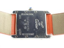 Cartier Must Tank SM 2003 Christmas Limited Model Orange Belt with Box and Paper 7