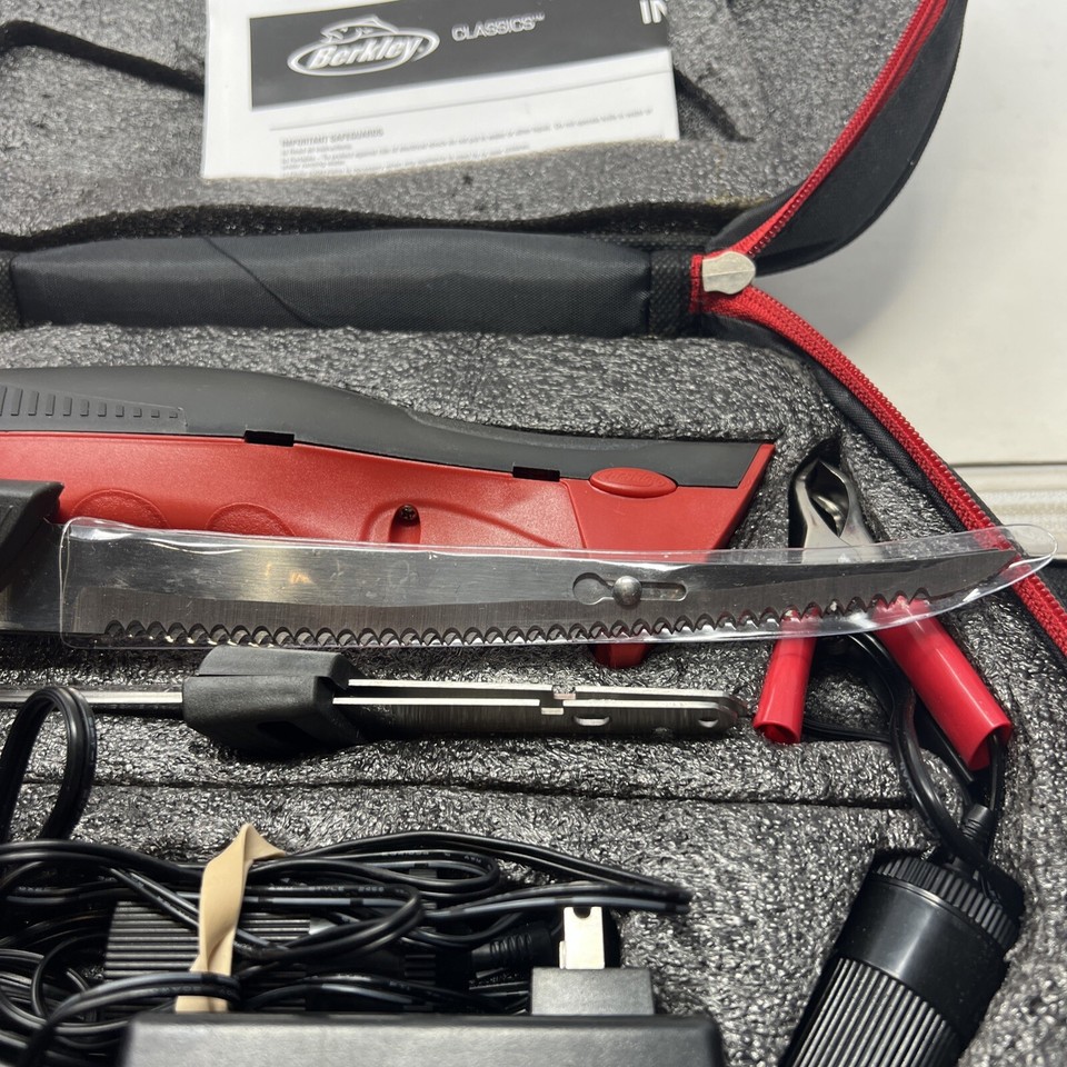 Berkley Fillet Knife Deluxe Electric with Stndrd/Vehicle Plg/Bttry
