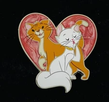 DS Aristocats Duchess Thomas O'Malley Heart I Love My Disney Cat Set 2020 Pin