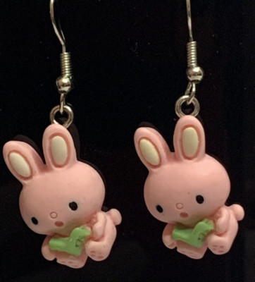 Bunny Earring, Book Earring, Teacher Appreciation, Gift Idea, Reading, Easter