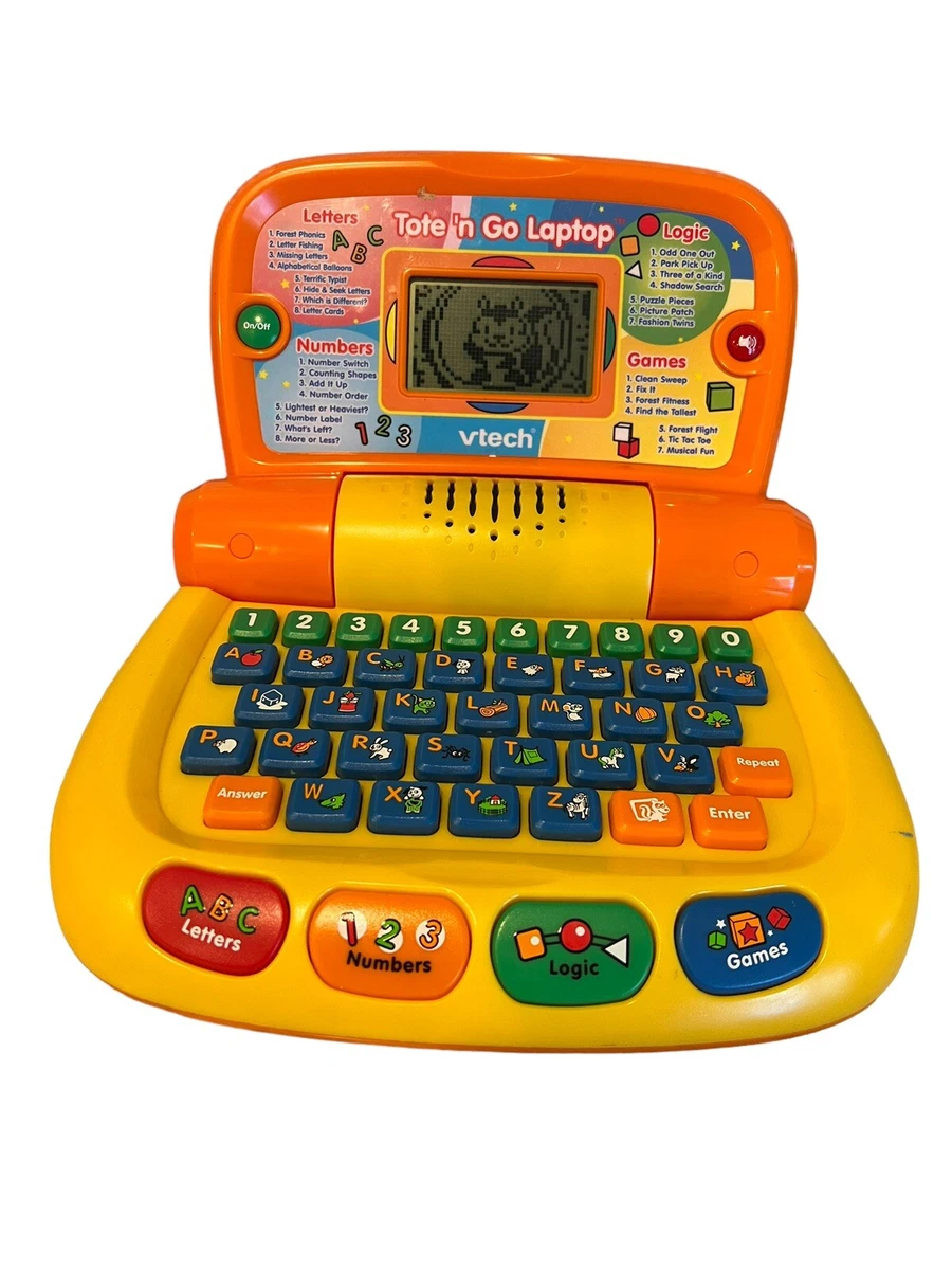 VTech Tote-and-Go Laptop Plus Preschool Learning System with Mouse  Orange/Yellow