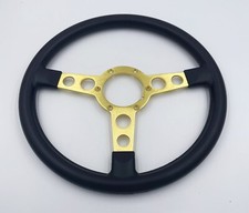 1969-1981 Pontiac Firebird Trans Am Formula Thin Grip Steering Wheel Black Gold