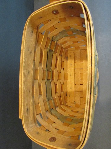 Longaberger 1989 CHRISTMAS COLLECTION Edition Green Holiday Memory Basket - Picture 4 of 7