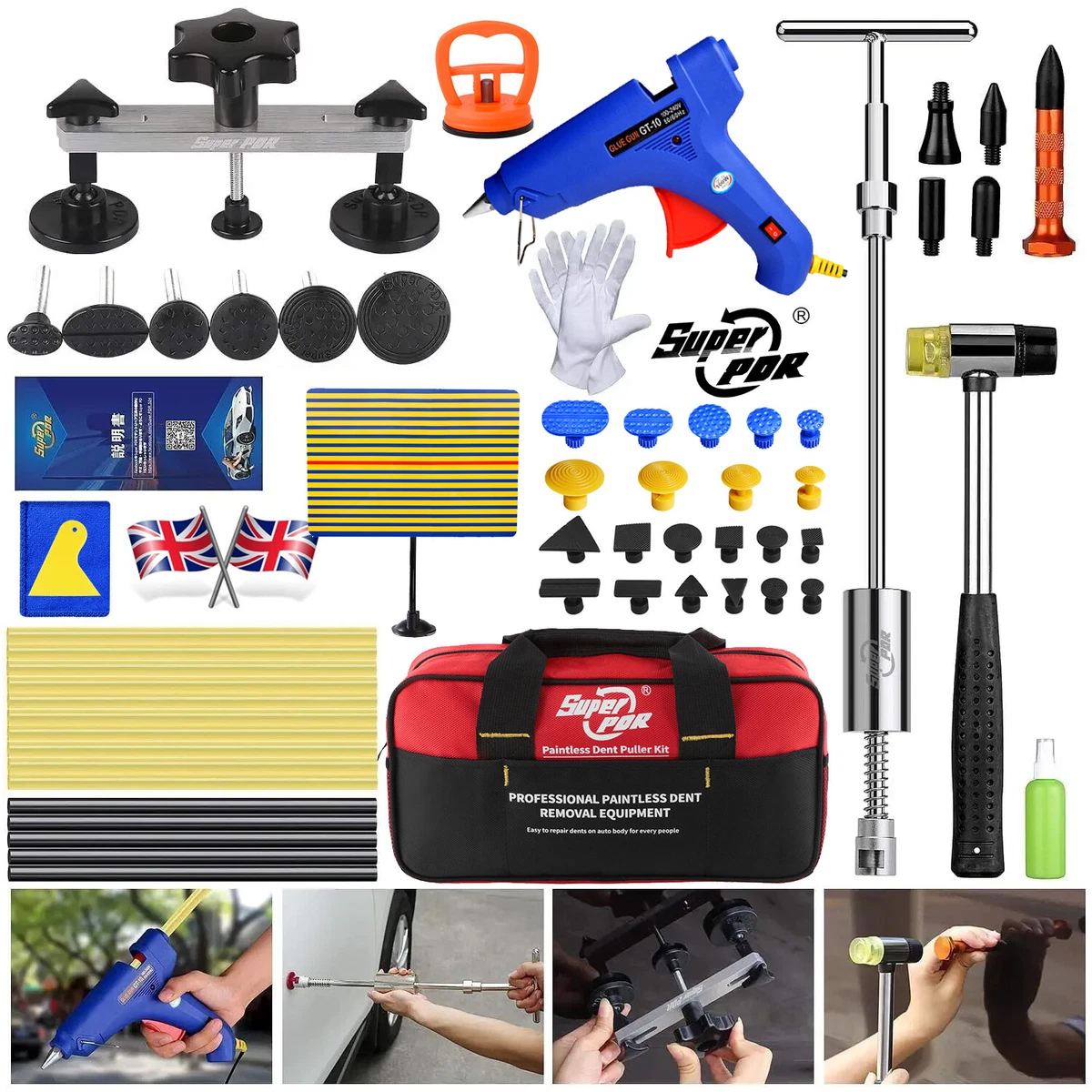 Dent Puller - Paintless Dent Repair - Dent Removal Tools & Kits