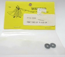 WIZZARD HIGH PERFORMANCE SLOT CAR HO SCALE 1 pair FRONT TIRES FT2-355 .355 OD