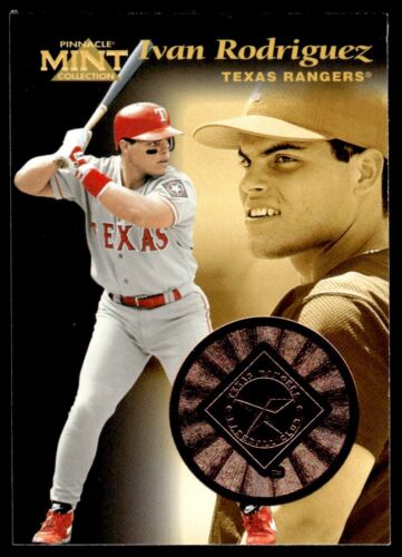 1997 Pinnacle Mint Bronze Ivan Rodriguez Texas Rangers #25 R57 - Picture 1 of 2