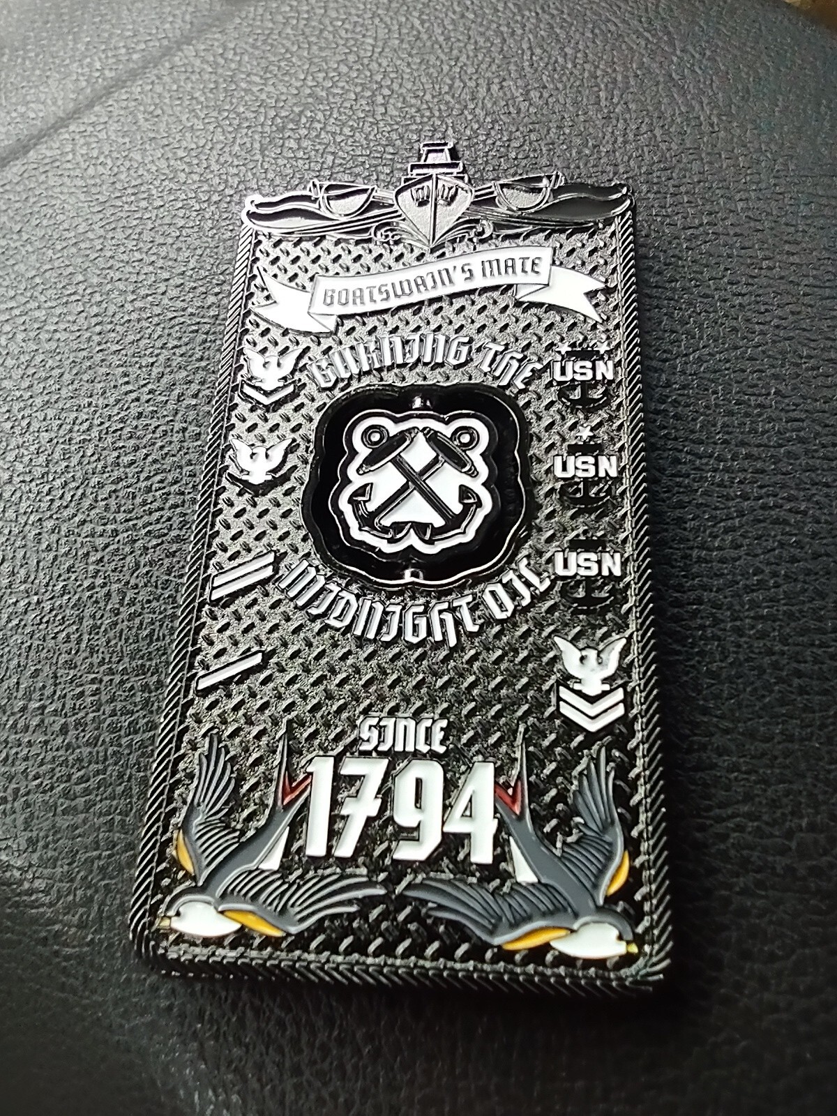 BM boatswain's mate challenge coin eBay