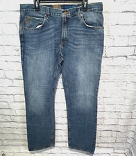 Ariat Jeans Mens 38x36 Blue M2 Relaxed Denim Workwear Medium Wash