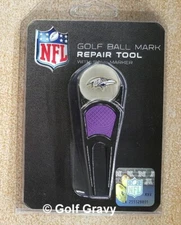 NFL Golf Divot Fixer Repair Tool with Ball Marker - Baltimore Ravens