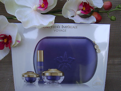 4 Pcs Guerlain Orchidee Imperiale Complete Care Travel Set Voyage