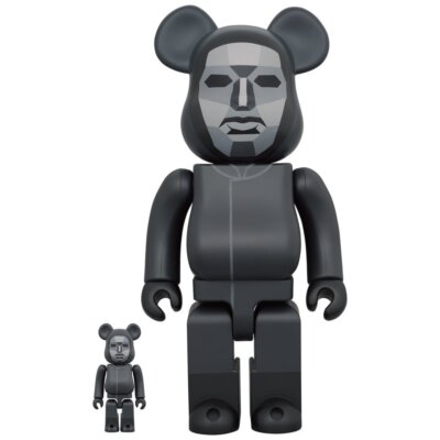 Medicom Be@rBrick Bearbrick Squid game Frontman 100% & 400 Medicom Be@rBrick Bearbrick Squid game Frontman 100% & 400