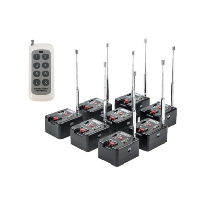 8 Cue Remote Wireless Fireworks Firing System Igniter Stage equipment