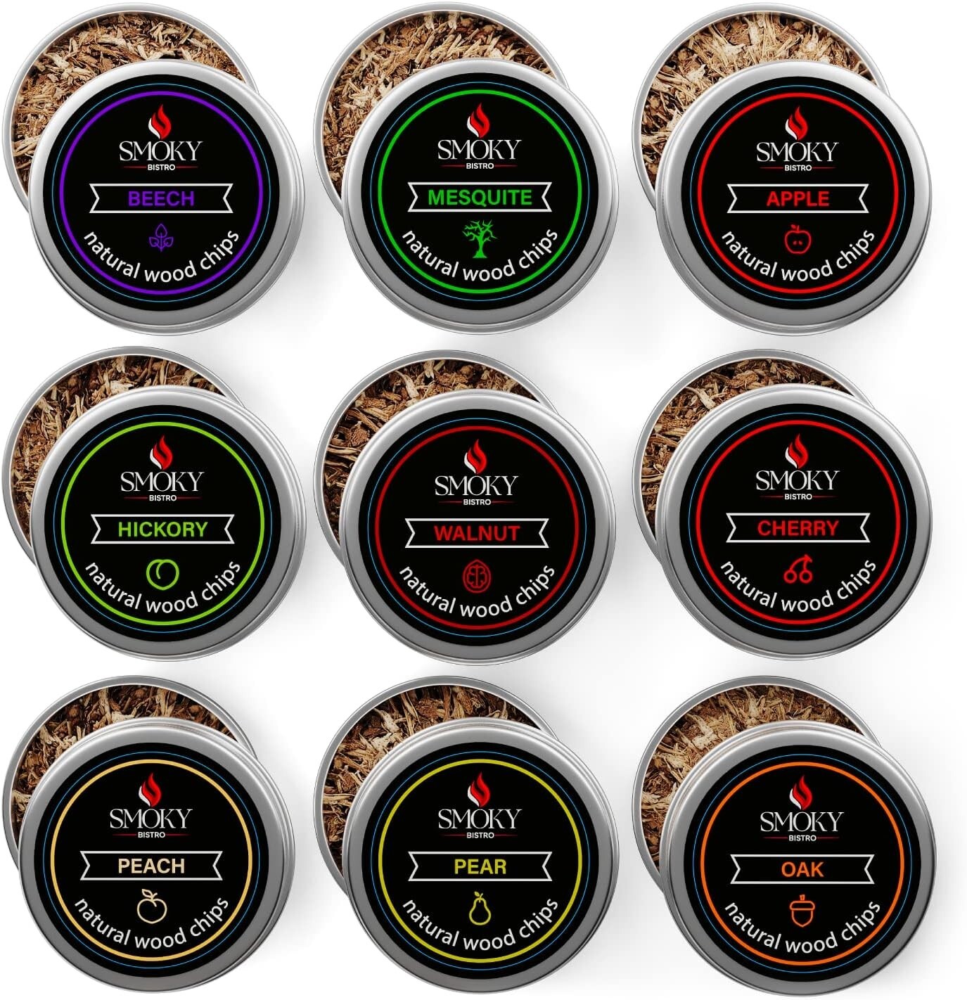 16 PCS Wholesale Cocktail Smoker Kit-  9 Wood Chip Flavors, Metal Torch, more..