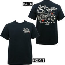 Authentic LUCKY 13 Vintage Iron Motorcycle T-...
