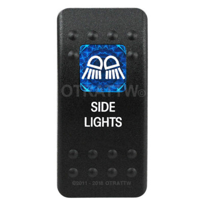 OTRATTW Carling Technologies Contura II Rocker Switch, SIDE LIGHTS, BLUE LENS