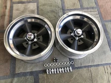 RARE VINTAGE PAIR REAL  AMERICAN TORQ - THRUST  STYLE 14x7 FORD 4 1/2 MOPAR