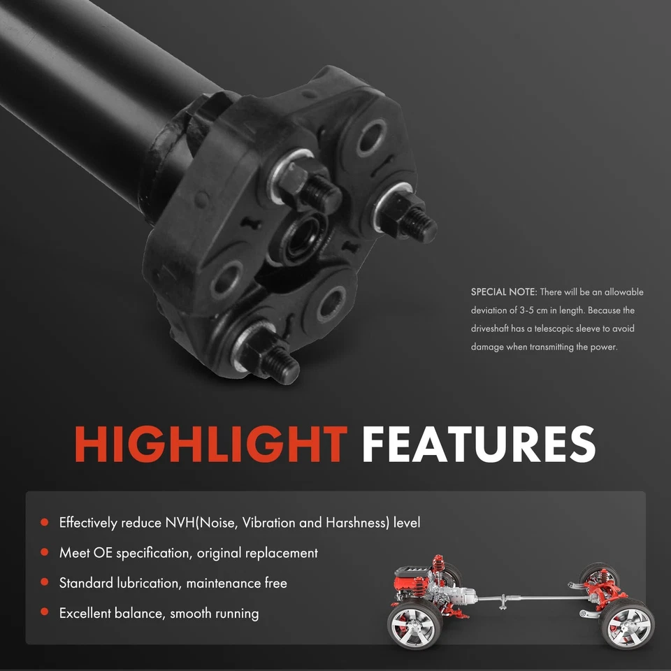 Conjunto de eje de transmisión para BMW X3 3.0i E83 2004-2006 L6 3,0 L deportivo utilitario trasero Foto 4 de 4