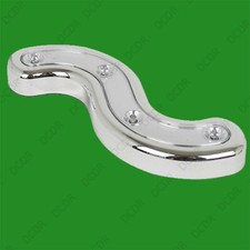 1x 4 LED Chrome Pousseur Sur Ondulées Léger Camping Jardin,Wardrobe,Cupboard,