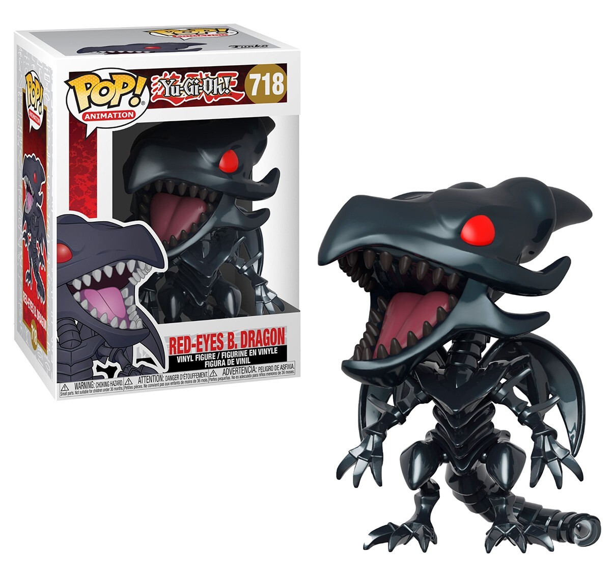 Funko Pop! Red-Eyes B. Dragon Yu-Gi-Oh! #718 Vinyl Figure with