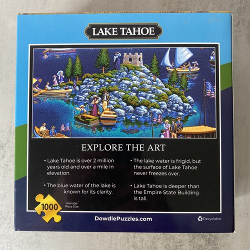 Lake Tahoe 1000 Teile Puzzle Dowdle Neu 19" x 26" Made in USA - Bild 4 von 4