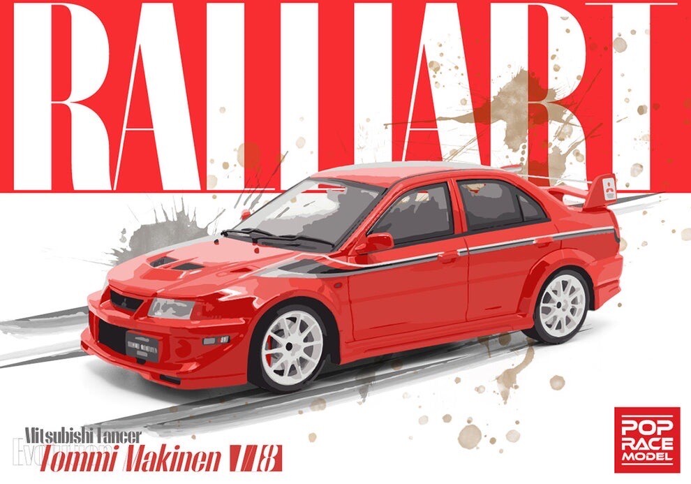 pop race 1/18 Mitsubishi Lancer Evolution 6.5 Tommi Makinen pop race 1/18 Mitsubishi Lancer Evolution 6.5 Tommi Makinen