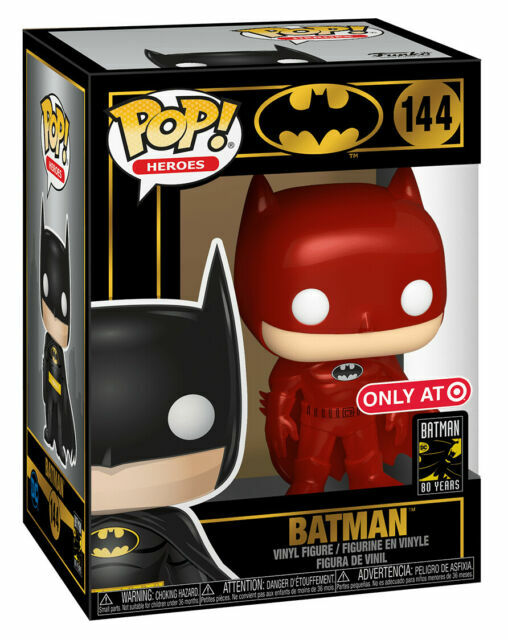 red metallic batman funko