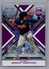 2016 Panini Elite Edition #179 Jeremy Martinez Auto Aspirations Purple /100