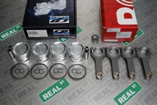 CP Pistons BC625+ Rods Silvia 240sx S13 S14 SR20DE SR20DET 8.5:1 86.5mm