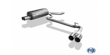 FOX Duplex Sportauspuff je 2x70mm für BMW 3er E46 Limo Touring Coupe Cabrio 330