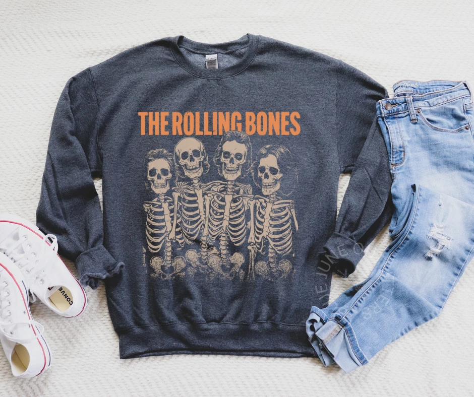 The Rolling Bones Funny Skeleton Sweatshirt