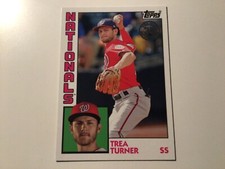 2019 Topps 1984 Baseball Relics 150th Anniversary Trea Turner #84R-TT. 002