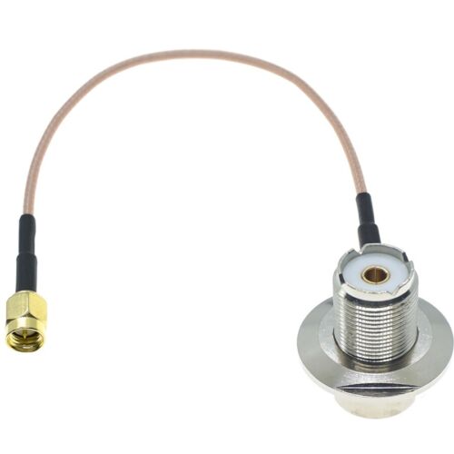 RG316 SMA to UHF Male Female PL259 SO239 Plug connector Crimp Lot RF Coax Cable - Picture 9 of 20