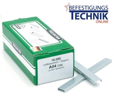 Prebena Klammern A04CNK A 80/04mm verzinkt für 1XR-A16 1GP-A16 KL-01 10M