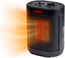 1000W Portable Electric Space Heater Thermostat Control PTC Heating