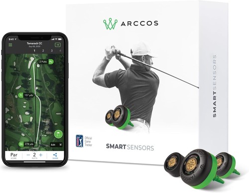 Arccos Smart Sensors: Automatic Golf Game Tracking System, A.I. Powered Green