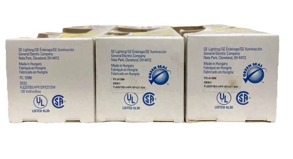 GE Soft White ULTRA Fluorescent 20W 25W Lamp Light Bulbs Lot of 3 NOS - Image 3 of 4