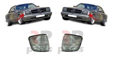 Für MB S C126 Coupe 80-91 Vorne FENDER Blinker Verdunkelt Weiß Paar Set