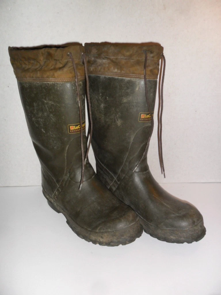 Vtg. Super Wearmaster Quality Insulated Steel Shank Boots Olive Green Mens 10 Lace Up Green Men main image 2