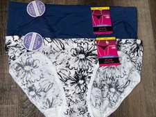 Maidenform 2-Pair Womens Bikini Underwear Nylon Blend Barely There B  M/6