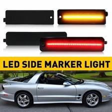 For Pontiac 98-02 Firebird Smoked LED Side Light Marker Turn Signal Lamp Smoked