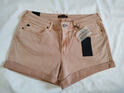 NWT Dear John Shorts Chalk Pink Stretch Denim Roll Cuff Pocket Preppy Classic 31